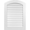 Ekena Millwork Arch Top Surface Mount PVC Gable Vent: Non-Functional, w/ 3-1/2"W x 1"P Standard Frame, 26"W x 34"H GVPAR26X3401SN - alternate 1
